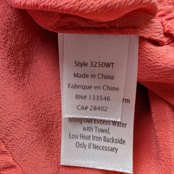 Ecru The Clean Tank Top Luxe Layers Classic Women S Sandwashed Silk Coral Orange - Picture 8 of 11